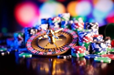 Live roulette wheel closeup in HD studio